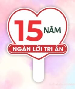 Hashtag cầm tay 15 năm ngàn lời tri ân