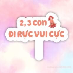Hashtag 2 3 con mực đi rực vui cực