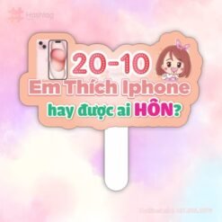 Hashtag cầm tay: 20/10 em thích iPhone hay được ai hôn ?