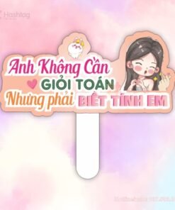 Hashtag cầm tay: Anh không cần giỏi toán nhưng phải biết tính em