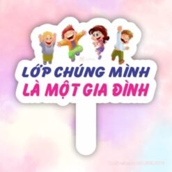 Bảng chụp hình lớp chúng mình là một gia đình