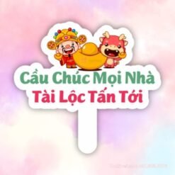 Hashtag cầm tay cầu chúc mọi nhà tài lộc tấn tới