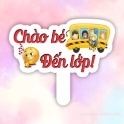 Hashtag chào bé đến lớp