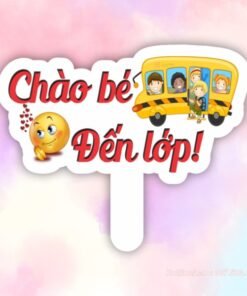 Hashtag chào bé đến lớp