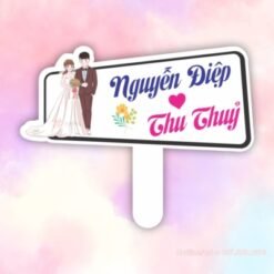 Hashtag check in đám cưới