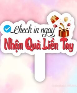 Hashtag check in ngay nhận quà liền tay