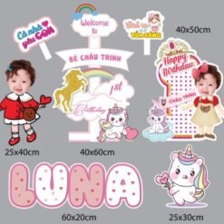 Chibi sinh nhật bé gái