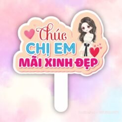 Hashtag cầm tay Chúc chị em mãi xinh đẹp