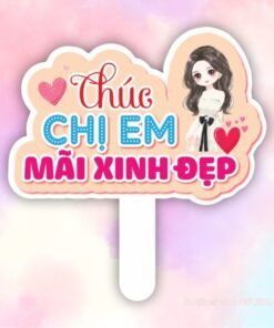 Hashtag cầm tay Chúc chị em mãi xinh đẹp