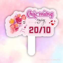 Hashtag cầm tay Chúc mừng Ngày 20/10
