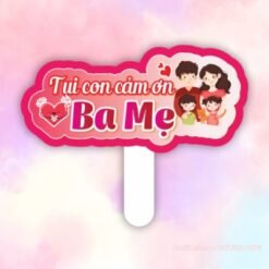 Hashtag tụi con cảm ơn ba mẹ