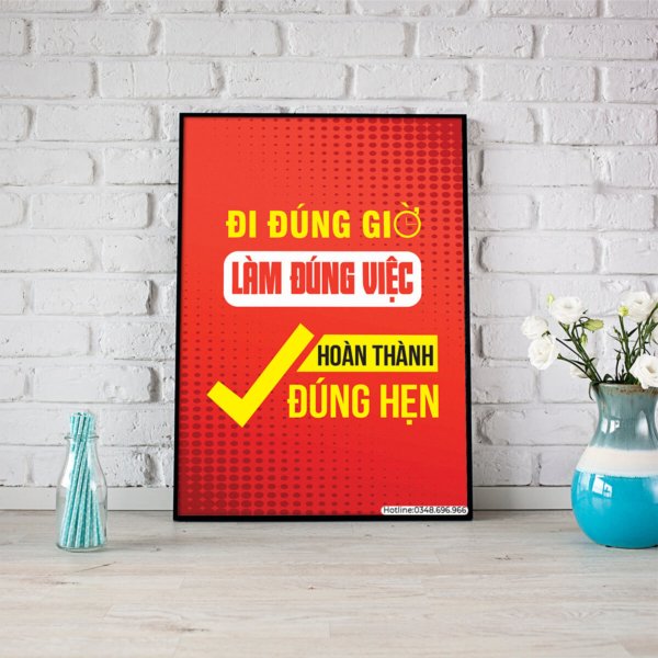 Đi đúng giờ, làm đúng việc, hoàn thành đúng hẹn