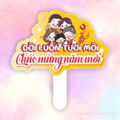 Hashtag đời luôn tươi mới, chúc mừng năm mới