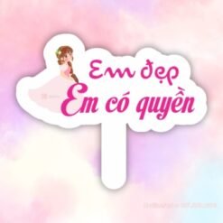 Hashtag em đẹp em có quyền