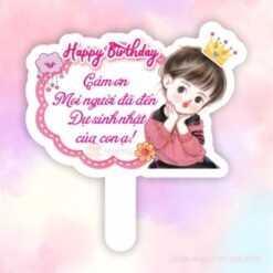 Happy birthday cảm ơn mọi người đã đến dự sinh nhật