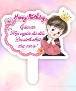 Happy birthday cảm ơn mọi người đã đến dự sinh nhật
