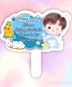 Hashtag sinh nhật: Happy birthday cảm ơn mọi người đã đến dự sinh nhật của con ạ