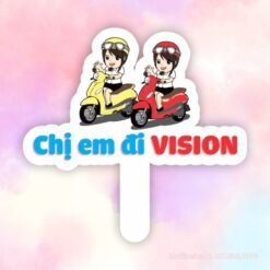 Hashag cầm tay Chị em đi Vision