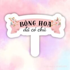 Hashtag bông hoa đã có chủ