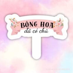Hashtag bông hoa đã có chủ