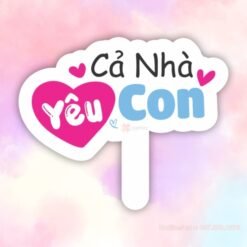 Hashtag cả nhà yêu con