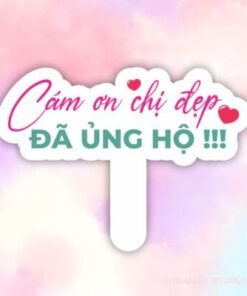 Hashtag cảm ơn chị đẹp đã ủng hộ
