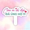 Hashtag cảm ơn chị đẹp đã ủng hộ