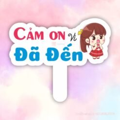 Hashtag cầm tay Cảm ơn vì đã đến