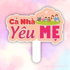 Hashtag cầm tay Cả nhà yêu Mẹ