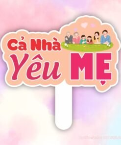 Hashtag cầm tay Cả nhà yêu Mẹ