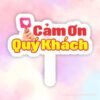 Hashtag cầm tay Cảm Ơn Quý Khách
