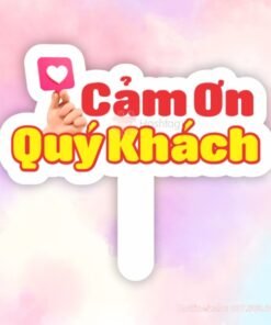 Hashtag cầm tay Cảm Ơn Quý Khách