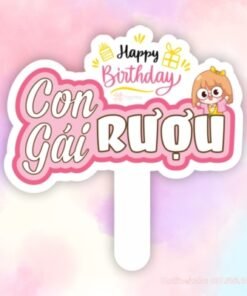 Hashag happy birthday con gái rượu