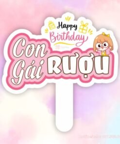 Hashag happy birthday con gái rượu
