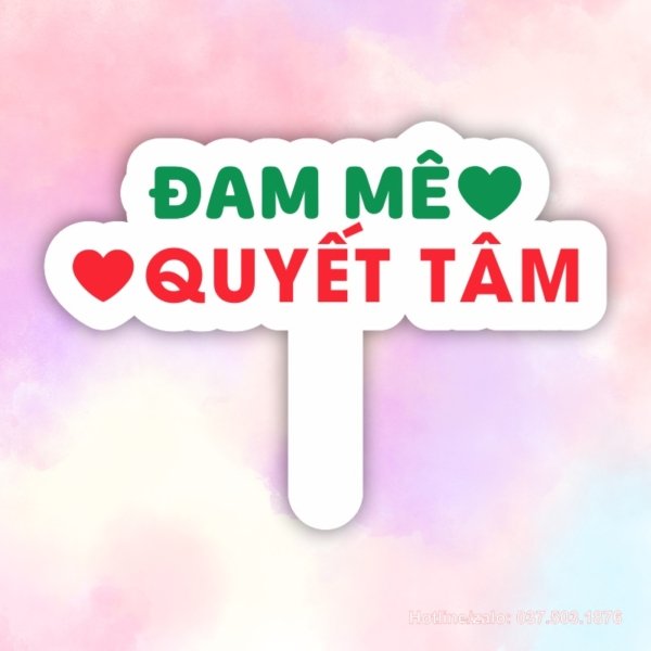 Hashtag cầm tay Đam mê - Quyết tâm