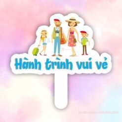 Hashtag cầm tay Hành trình vui vẻ