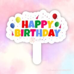 Hashtag cầm tay happy birthday