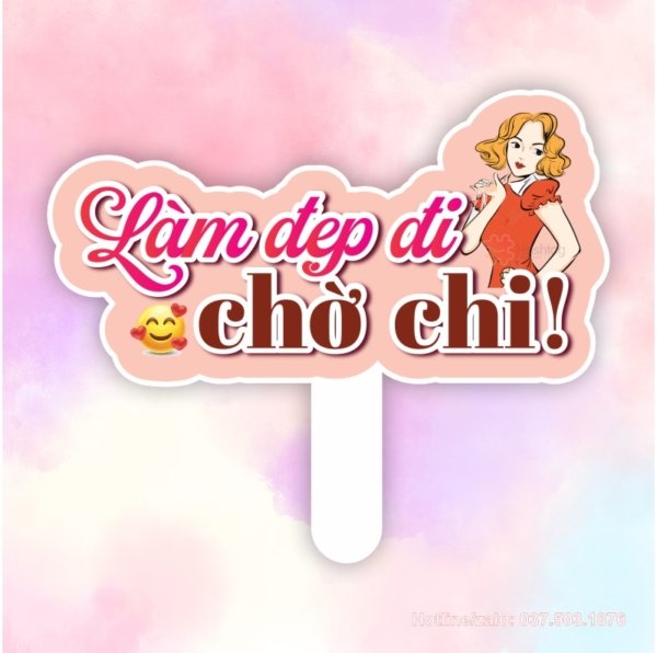Hashtag cầm tay làm đẹp đi chờ chi