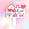 Hashtag cầm tay Nhà là nơi để về