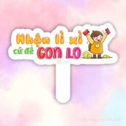 Hashtag cầm tay nhận lì xì cứ để con lo