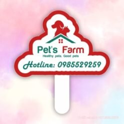Hashtag cầm tay cửa hàng thú cưng Pet's Farm
