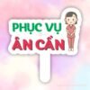 Hashtag cầm tay Phục vụ ân cần