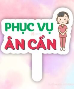 Hashtag cầm tay Phục vụ ân cần