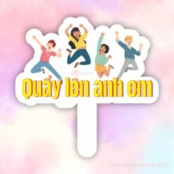 Hashtag cầm tay quầy lên anh em