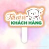 Hashag cầm tay Tất cả vì Khách hàng