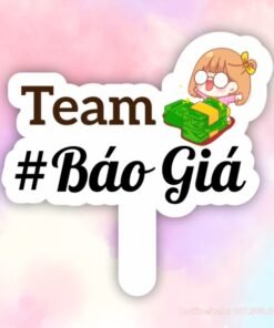 Hashtag cầm tay team Báo giá