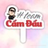 Hashtag cầm tay team cầm đầu