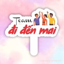 Hashtag cầm tay team đi đến mai
