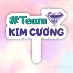 Hashtag cầm tay team kim cương