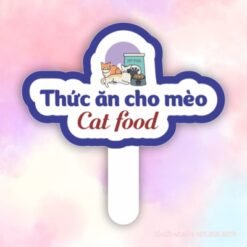 Hashtag cầm tay thức ăn cho mèo